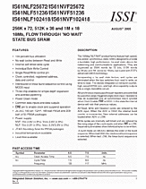 DataSheet IS61NLF51236 pdf